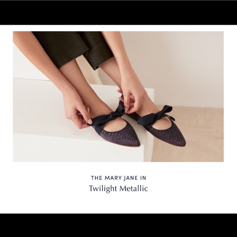 Rothy’s Mary Jane in Twilight Metallic